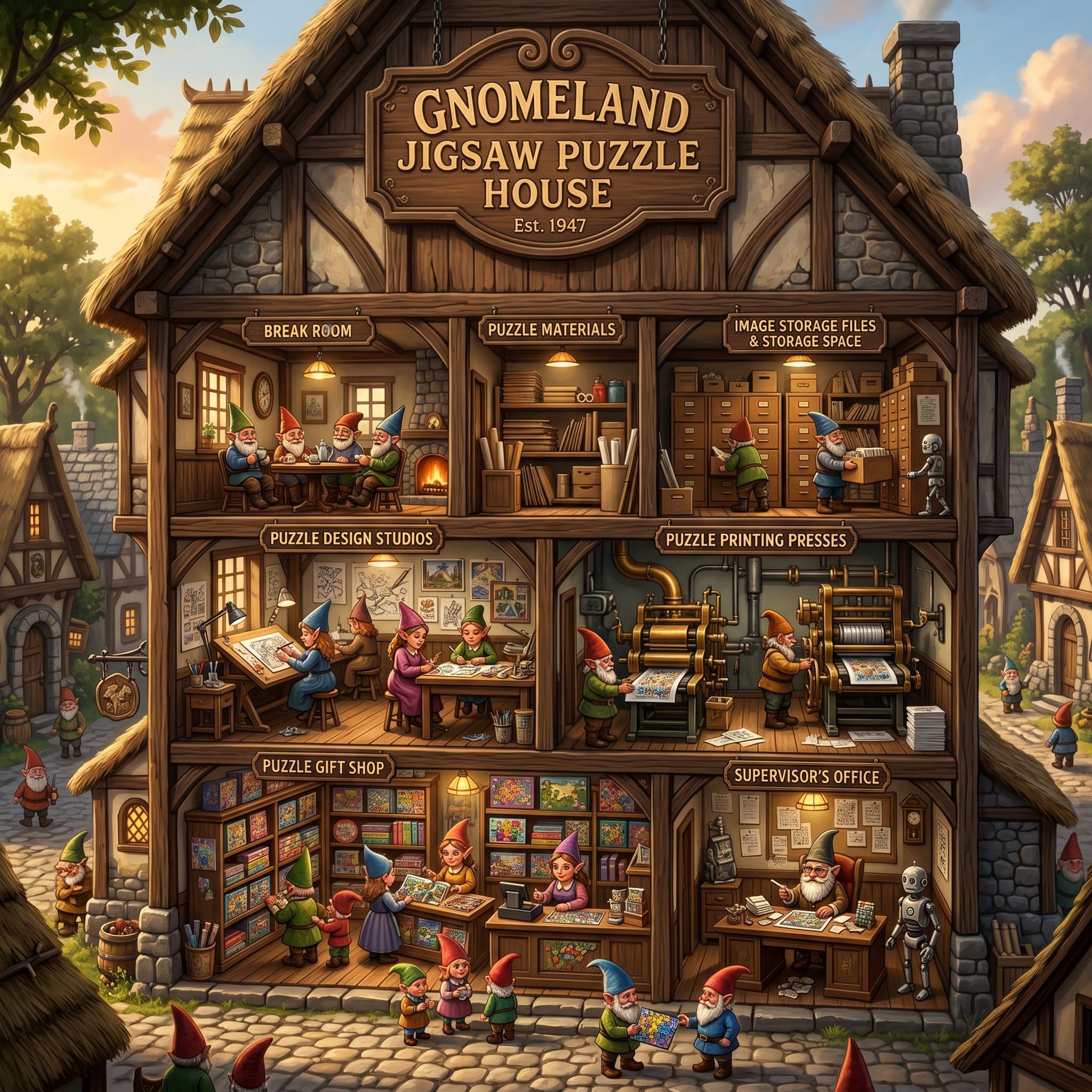 Gnomeland Puzzle House