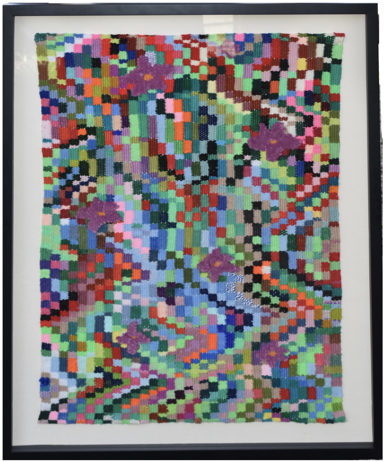 image of a weaving in different colors - "Day Parade" by Amy Jarding