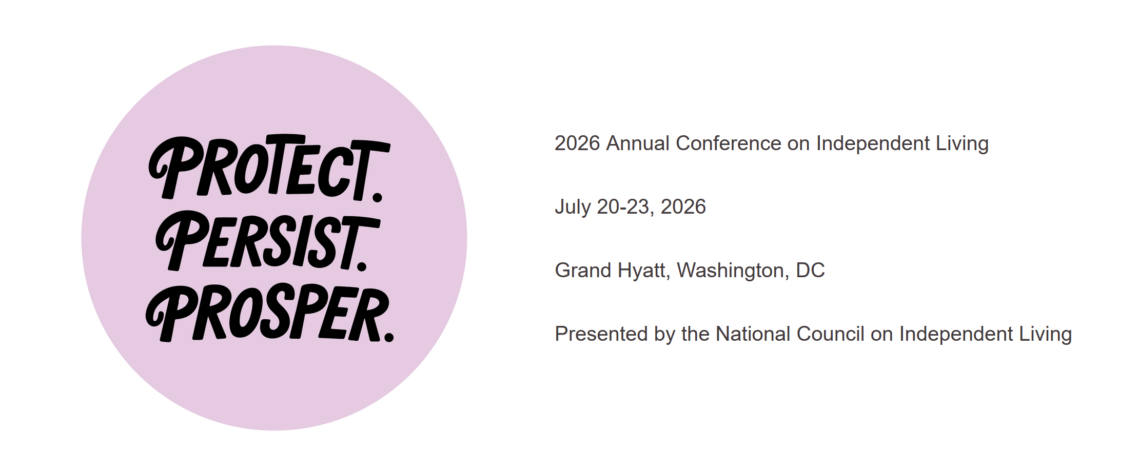 Conference Logo: Black sans serif text says, “BACK TO THE FUTURE”. To the right, digital font in bright, bold orange says, “2024”. Underneath, [NCIL Logo: National Council on Independent Living] Annual Conference on Independent Living.
