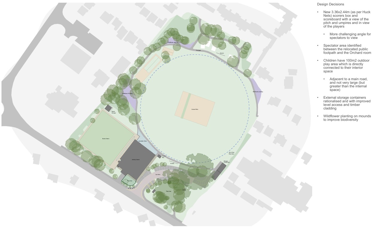 Baileys Court Activity Centre - Proposed Exterior Plan