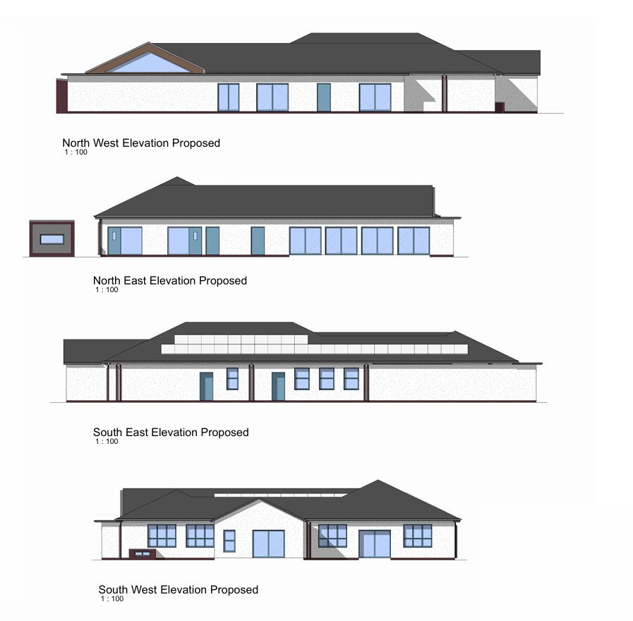 Baileys Court Activity Centre - Proposed Elevations