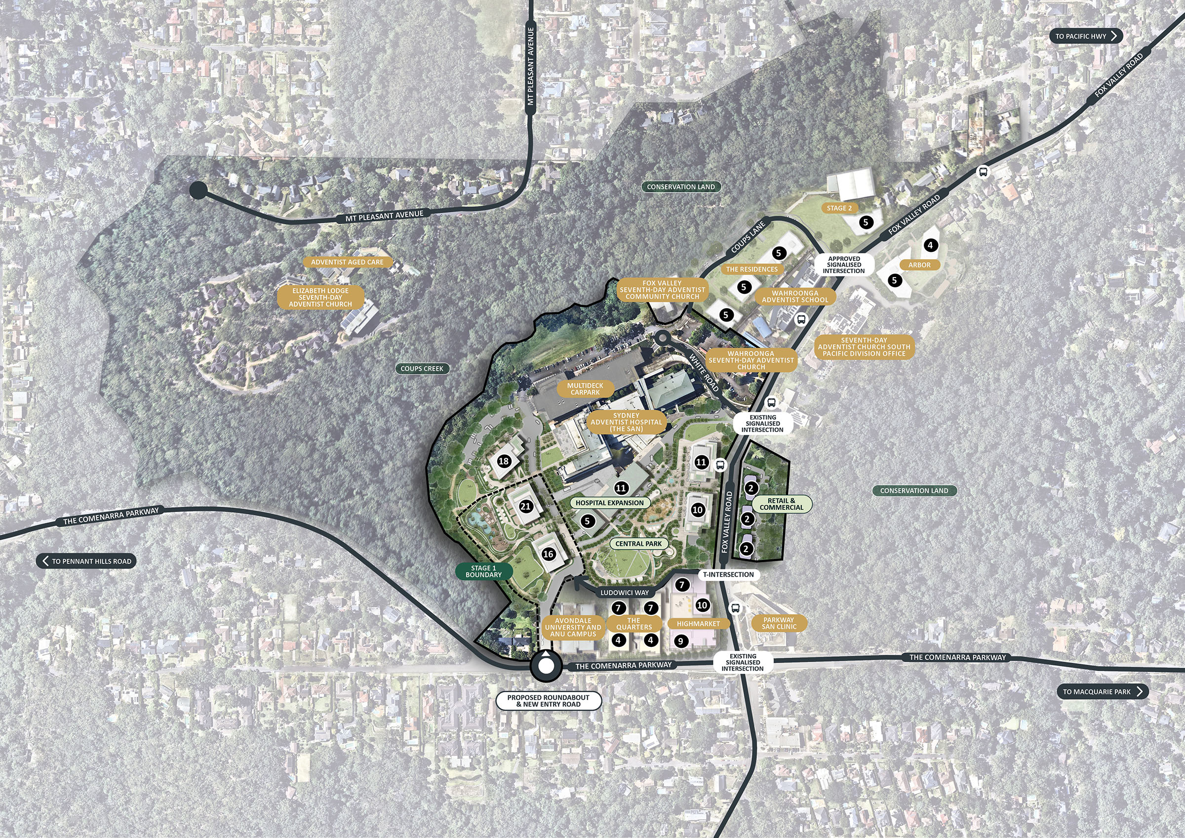 Wahroonga Estate Central Precinct Concept Plan