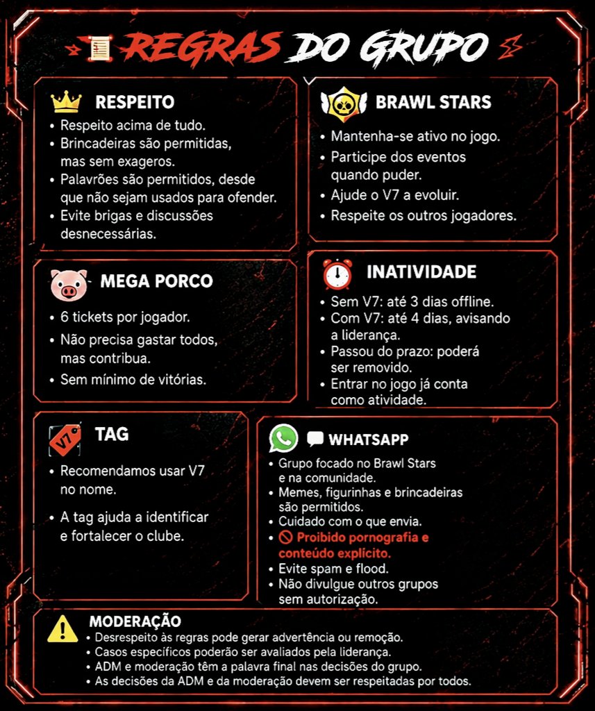 Regras 👇