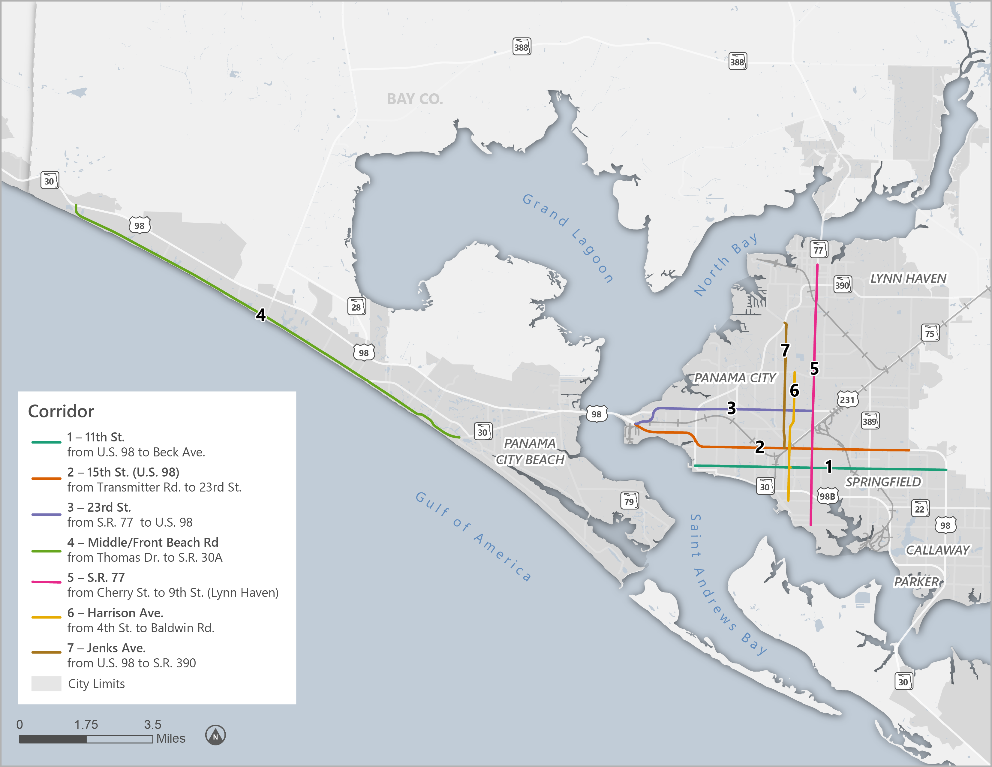 Map of Corridors