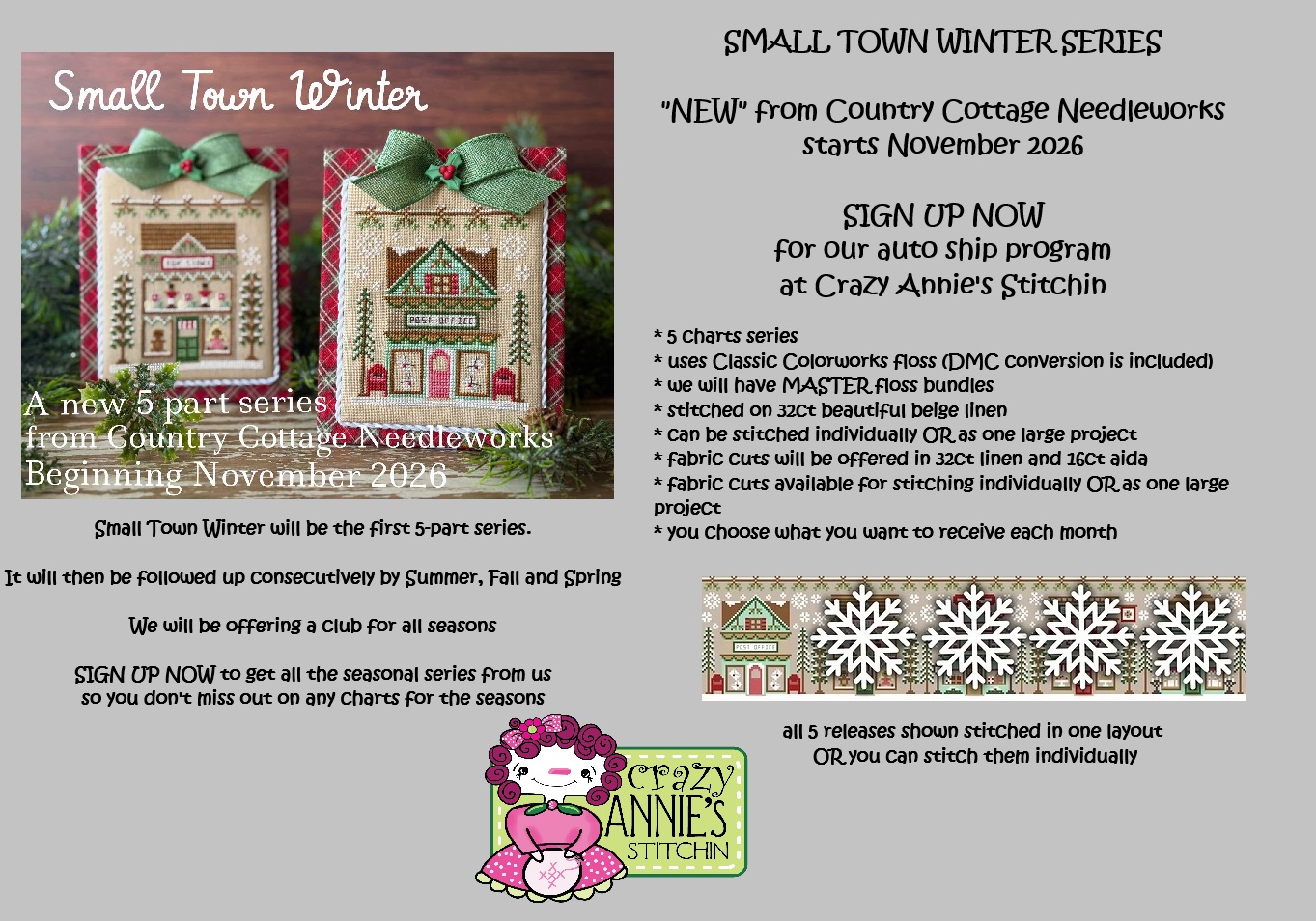 Program Order Layout 2026-2027 Country Cottage Needleworks