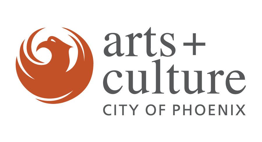 An orange phoenix logo featuring head and wings