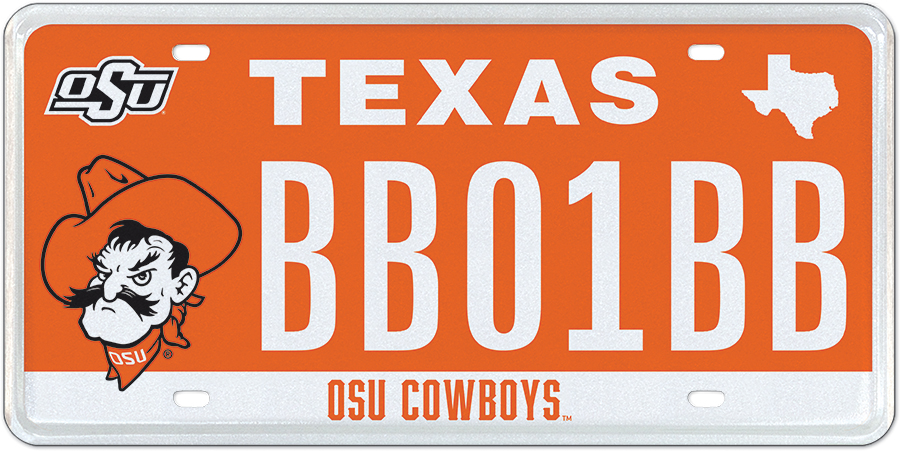 Oklahoma State Plate