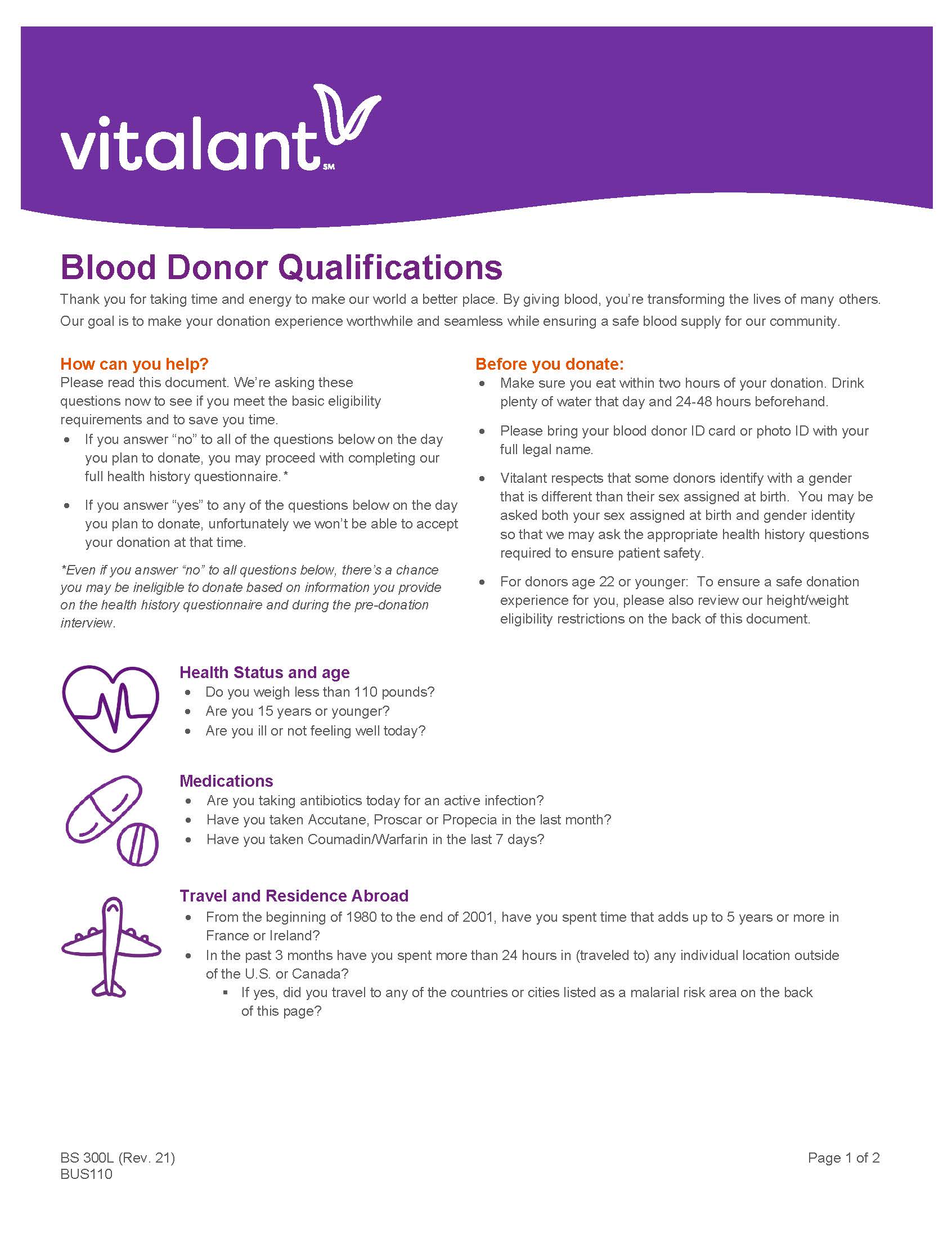 Partnership Blood Drive Survey