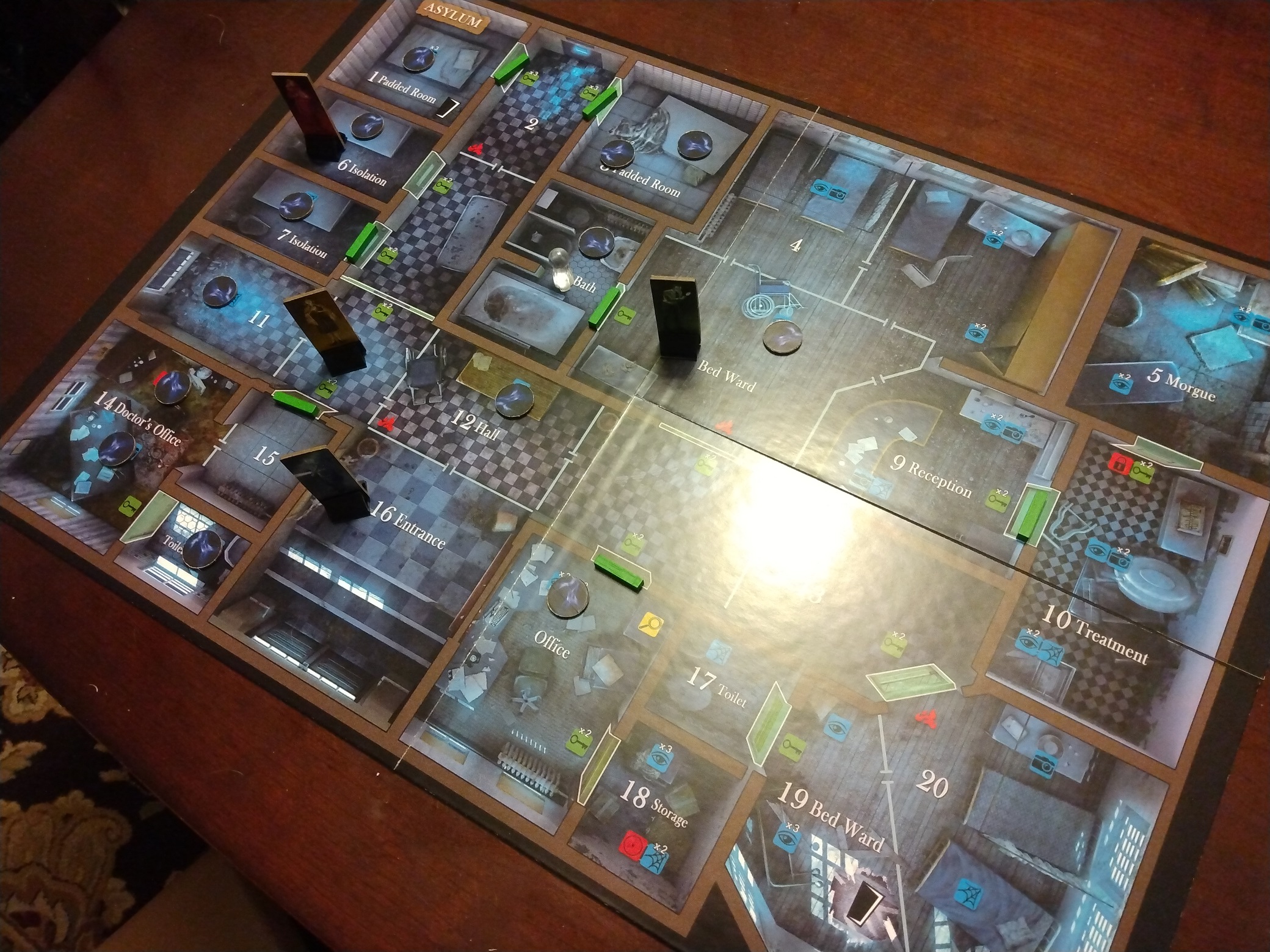 Notice the extra space around the characters; this should allow more room for multiple players in some of the smaller room. We do realize the door pieces won't be a big, but that should not impact their usability. 