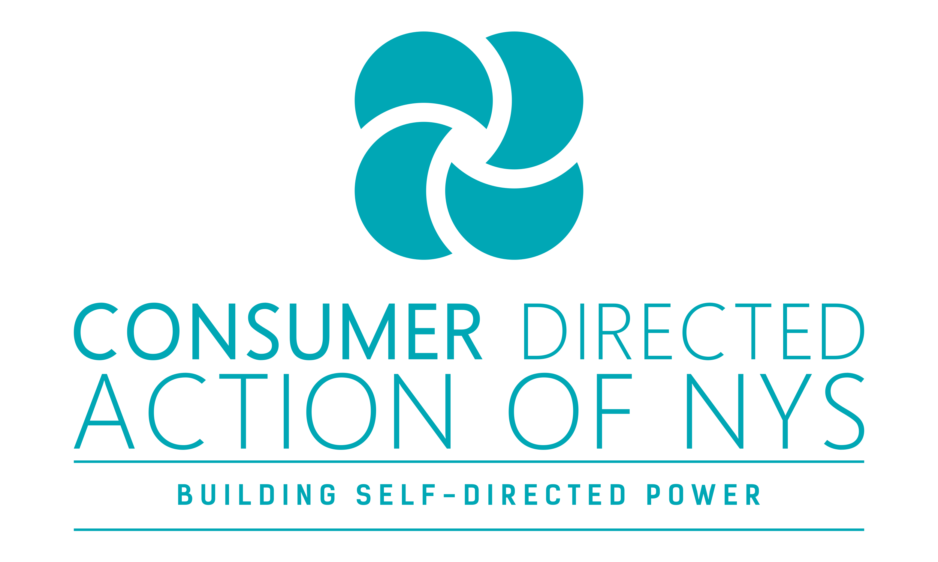 Four teal crescent moon shaped icons form a square