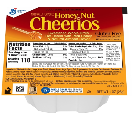  Honey Nut Cheerios 