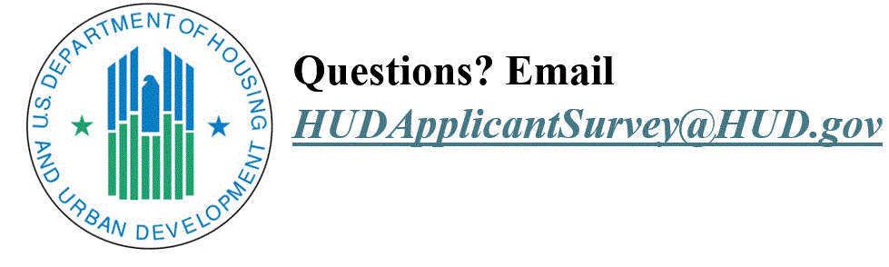 FY2025 HUD Applicant Experience Survey