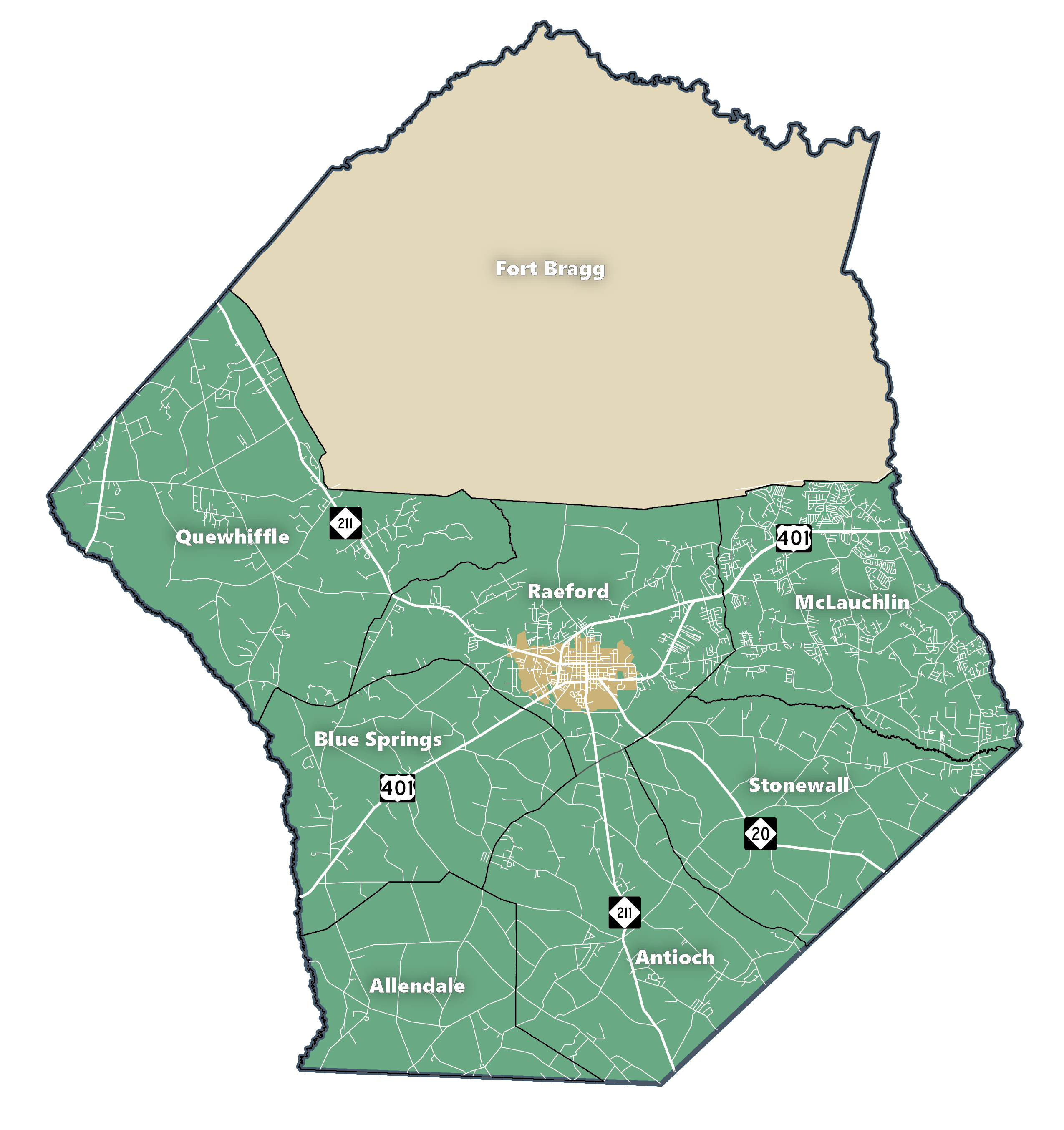 Townships in Hoke County