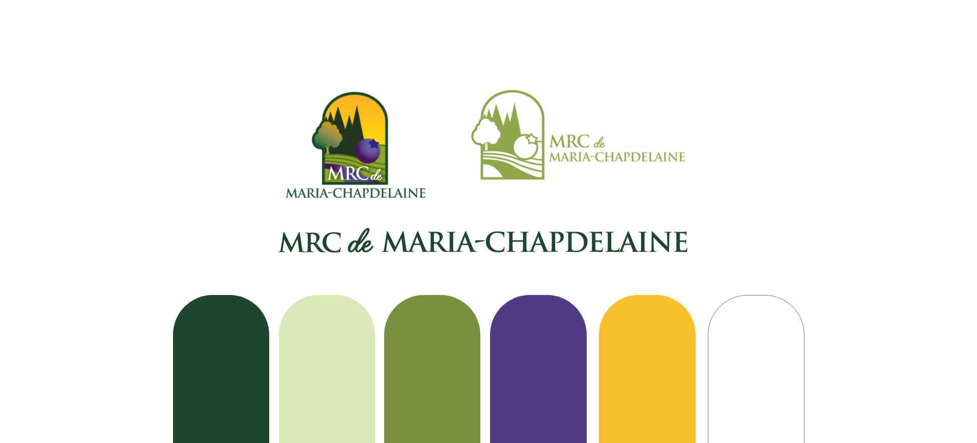 En vous basant sur l'image de marque de la MRC de Maria-Chapdelaine sur tous ses supports de communications, répondez aux questions suivantes. 
