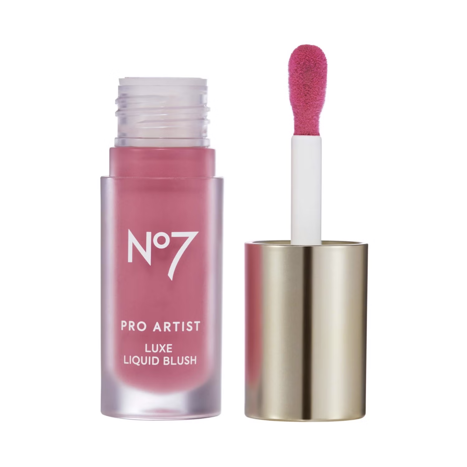 Number 7 lip and cheek stain bottle with a screw off lid