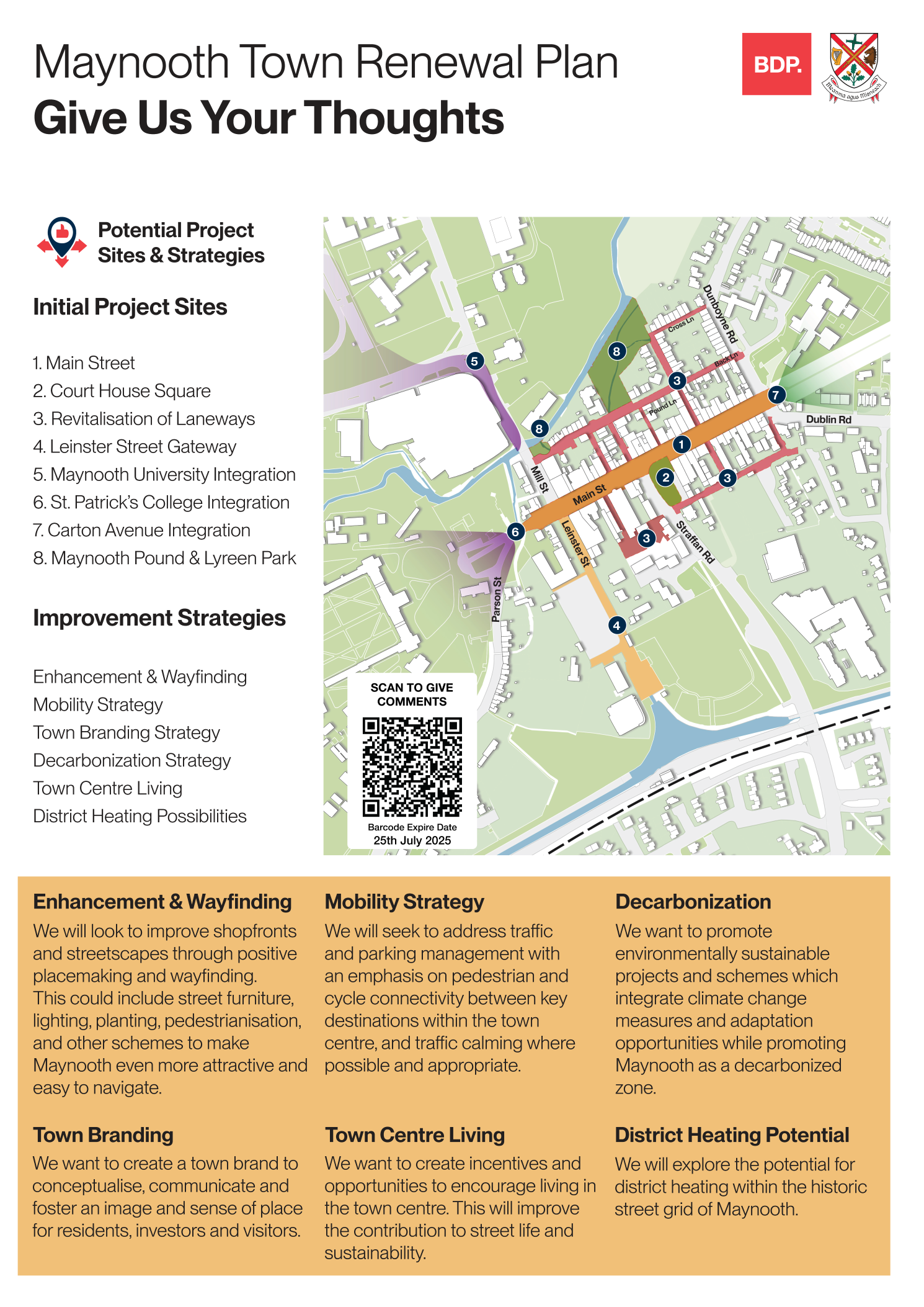 Welcome to the Maynooth Town Renewal Plan Initial Public Engagement Survey
