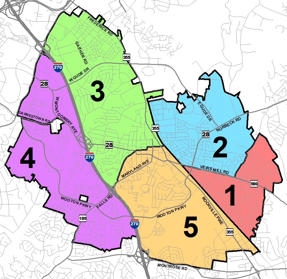 City of Rockville map