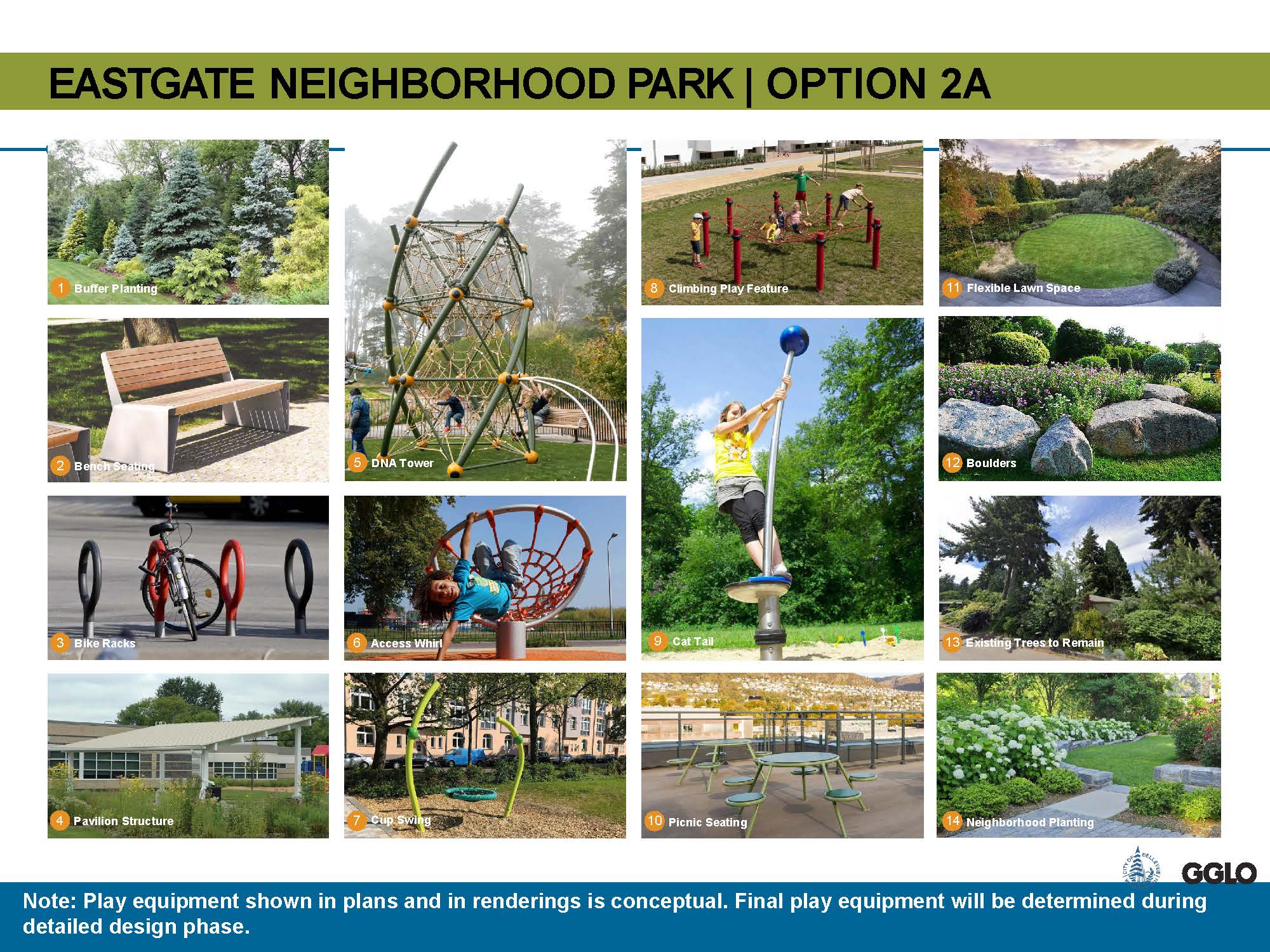 Option 2A - Images of Elements &amp; Amenities