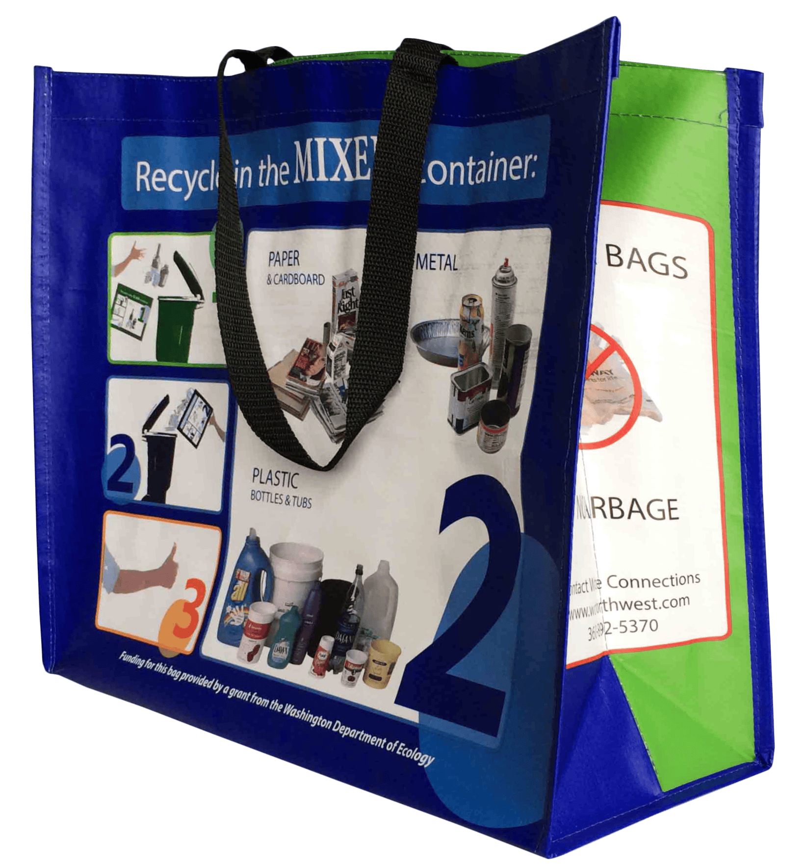 2018 multifamily reusable recycling tote bag