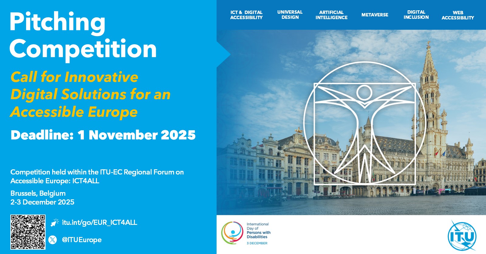 Pitching call for digital solutions for accessibil