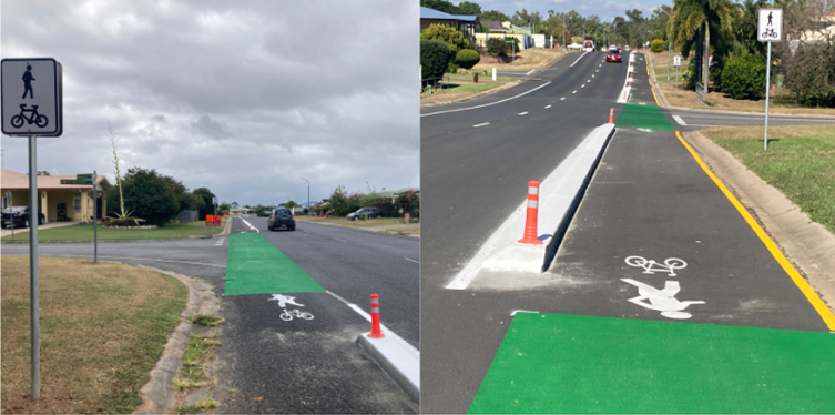 <span style="font-size: 10pt;"><em>Ceola Drive Pedestrian Safety Installations &ndash; strip barrier kerb, mini bollards, line marking and signage.</em></span>