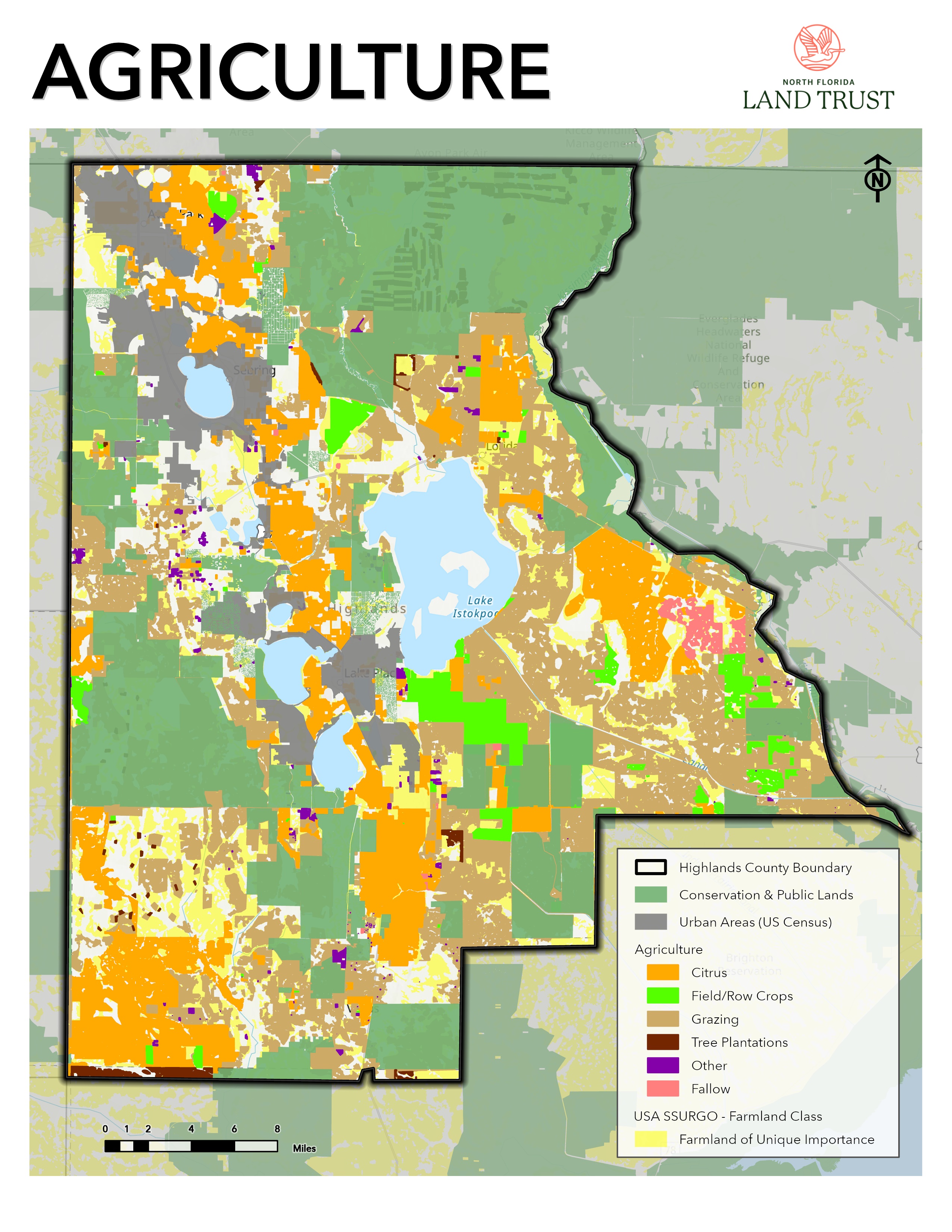 Preservation of Farms and Forests Map