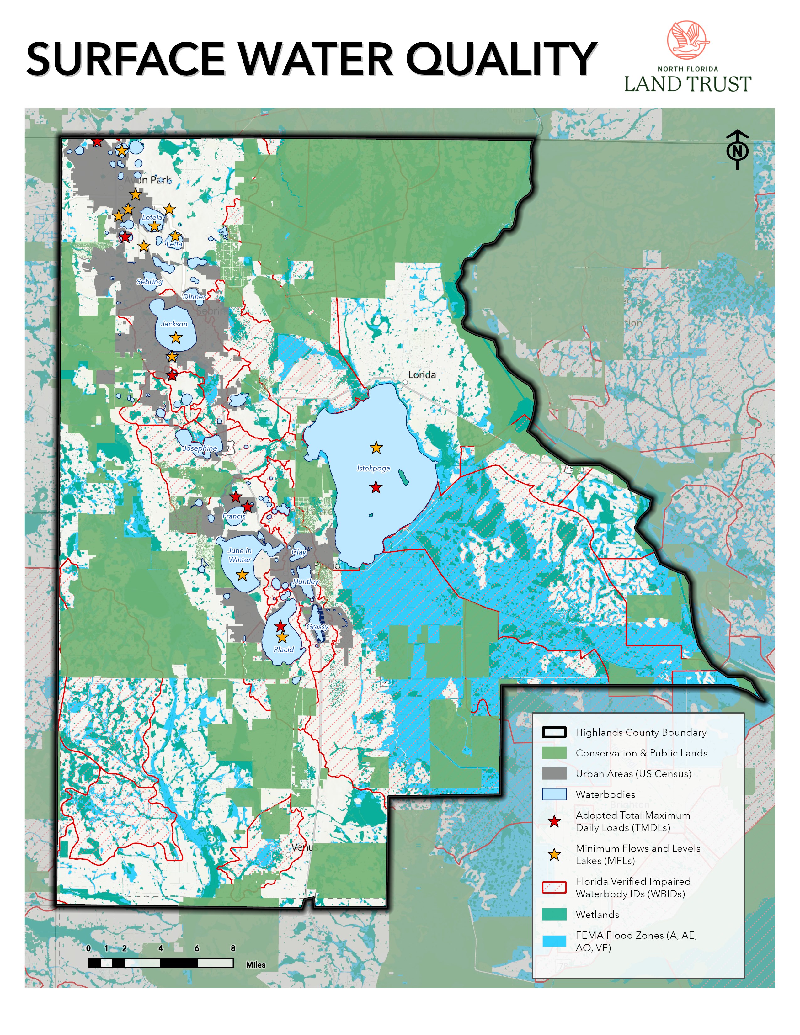Access to Surface Water Features Map