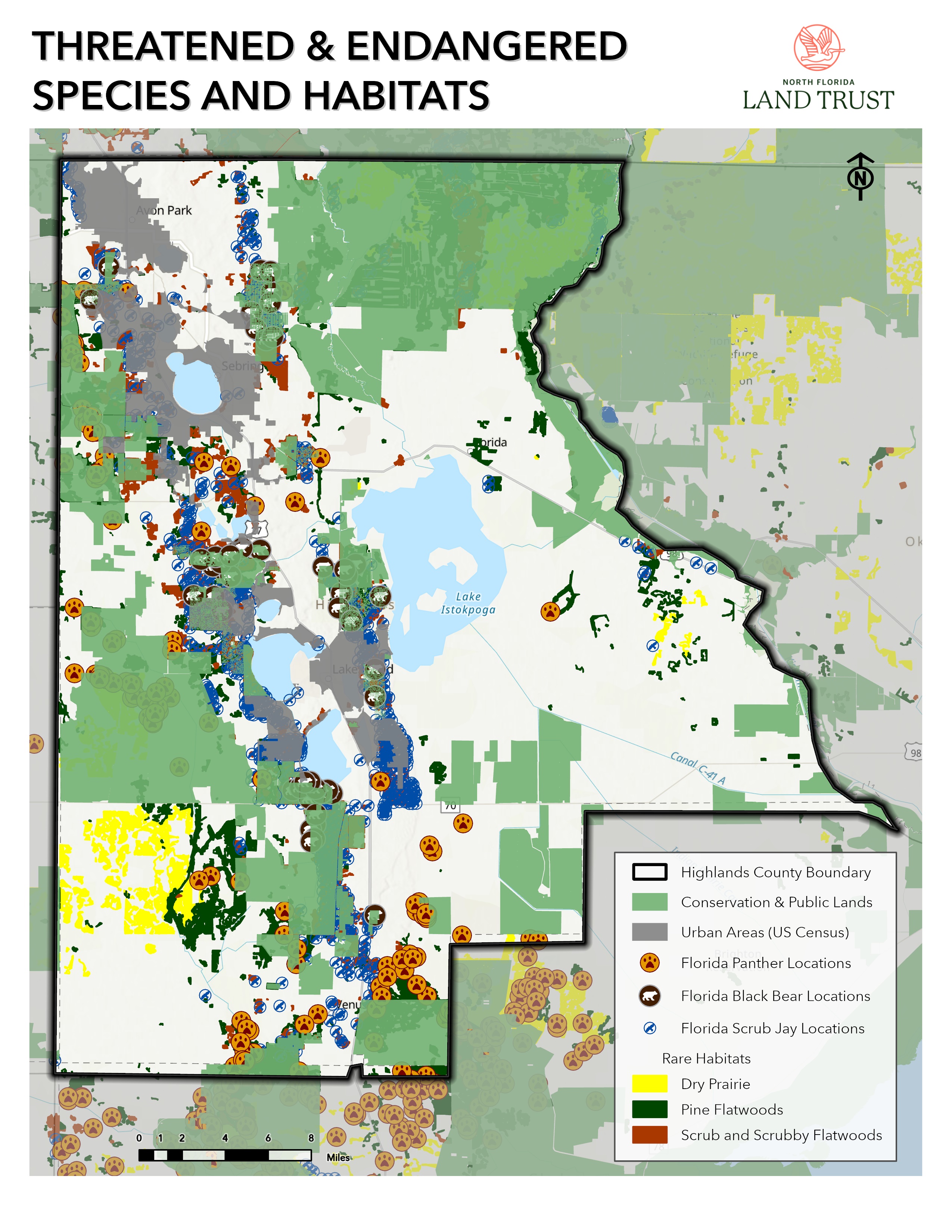 Threatened and Endangered Species and Habitats Map