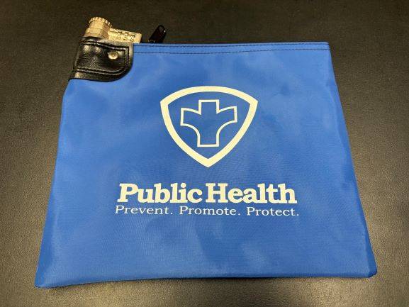 Safeguard your prescription medications at home or when traveling.  The lockbag is fitted with a combination lock and key.