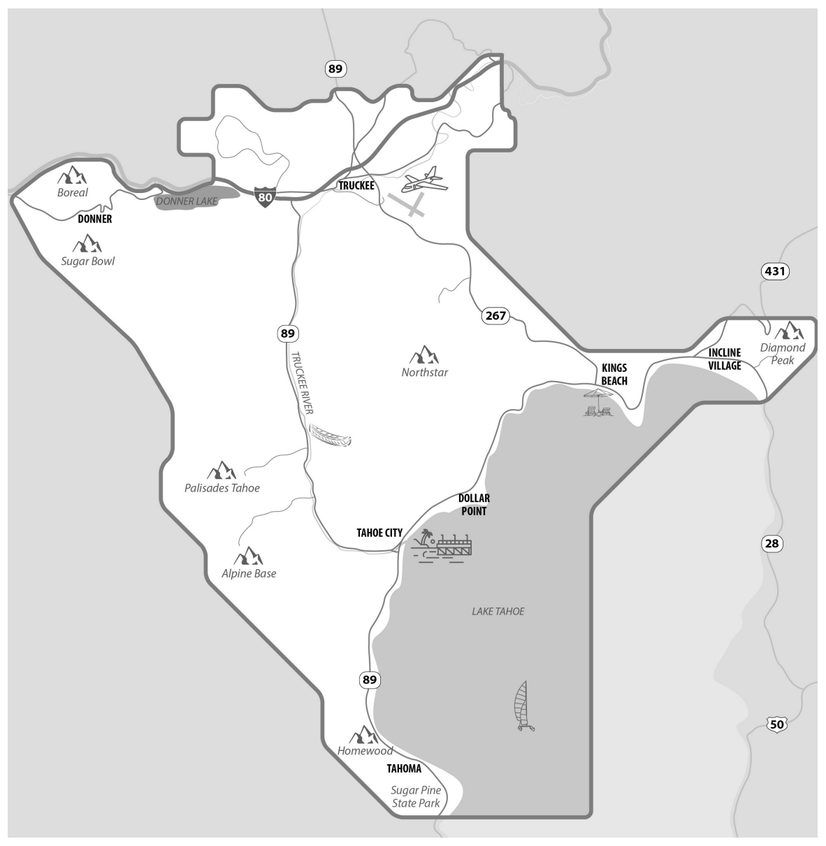 We appreciate your participation in the North Tahoe/Truckee Commute Transportation Survey! This survey is designed to help us understand your experience commuting to work and how it may be improved.<br><br>Please only complete this survey if you have employment/work within the North Tahoe/Truckee Region shown on this map.