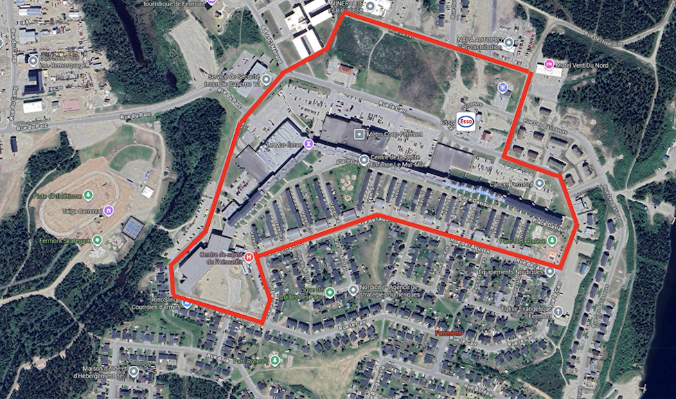 Dans les prochaines questions, nous ferons référence au cœur de Fermont, soit le Mur et ses alentours.