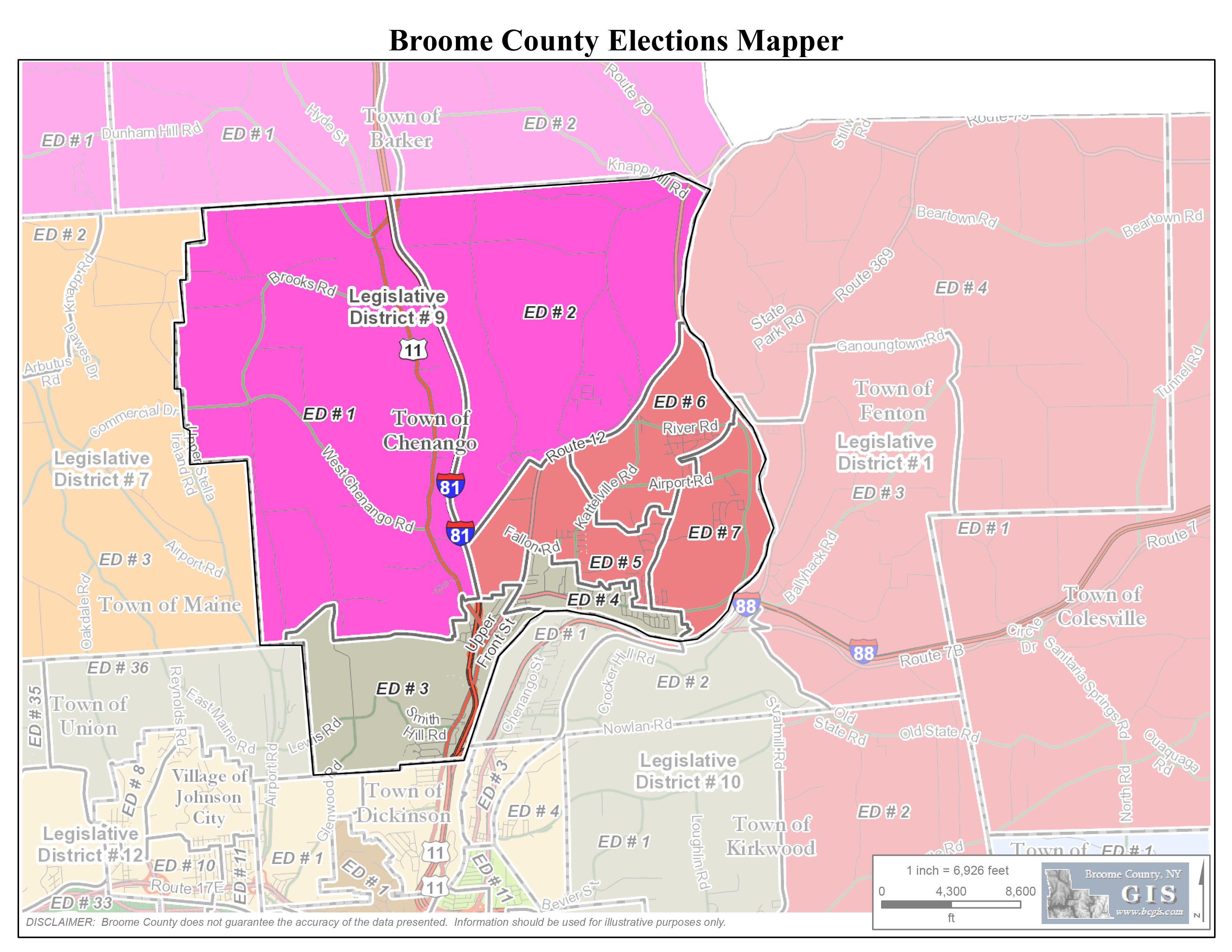 Broome County Election Districts
