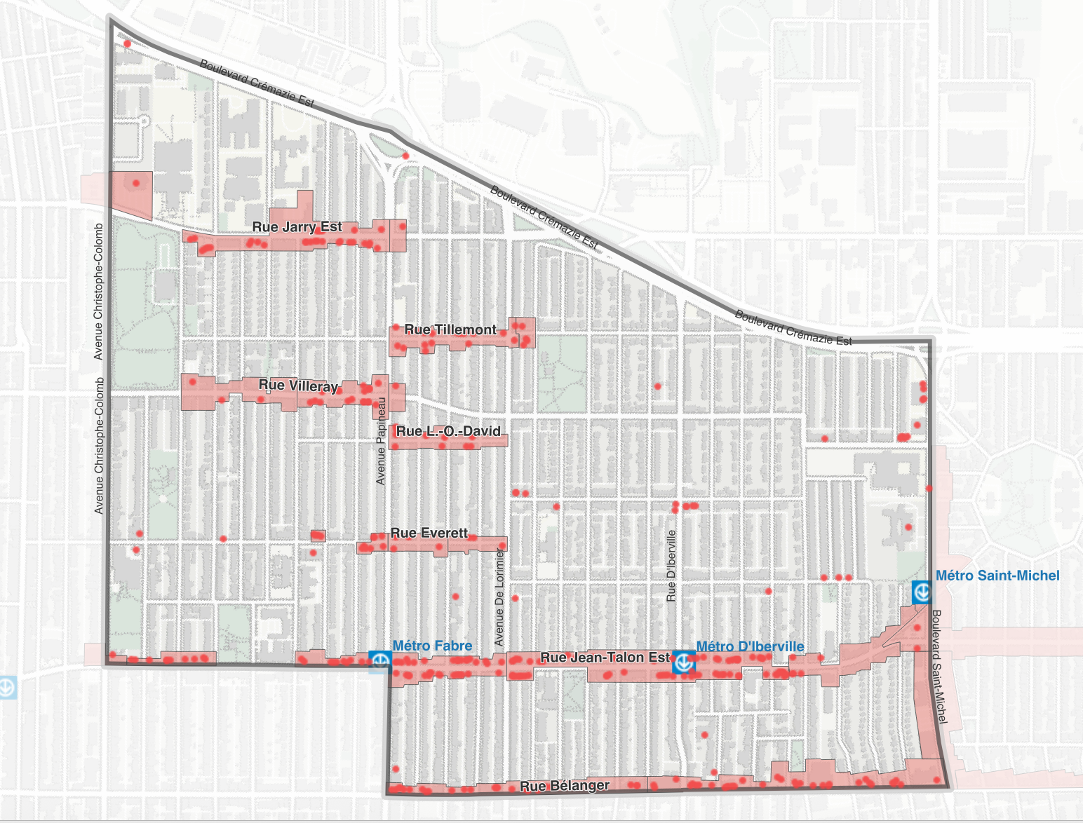 Dans les prochaines questions, nous ferons référence au centre-ville de Sorel-Tracy, soit le secteur se trouvant entre le Quai Richelieu à l'ouest, la rue Guévremont à l'est, la rue Victoria au sud et le traversier au nord. 