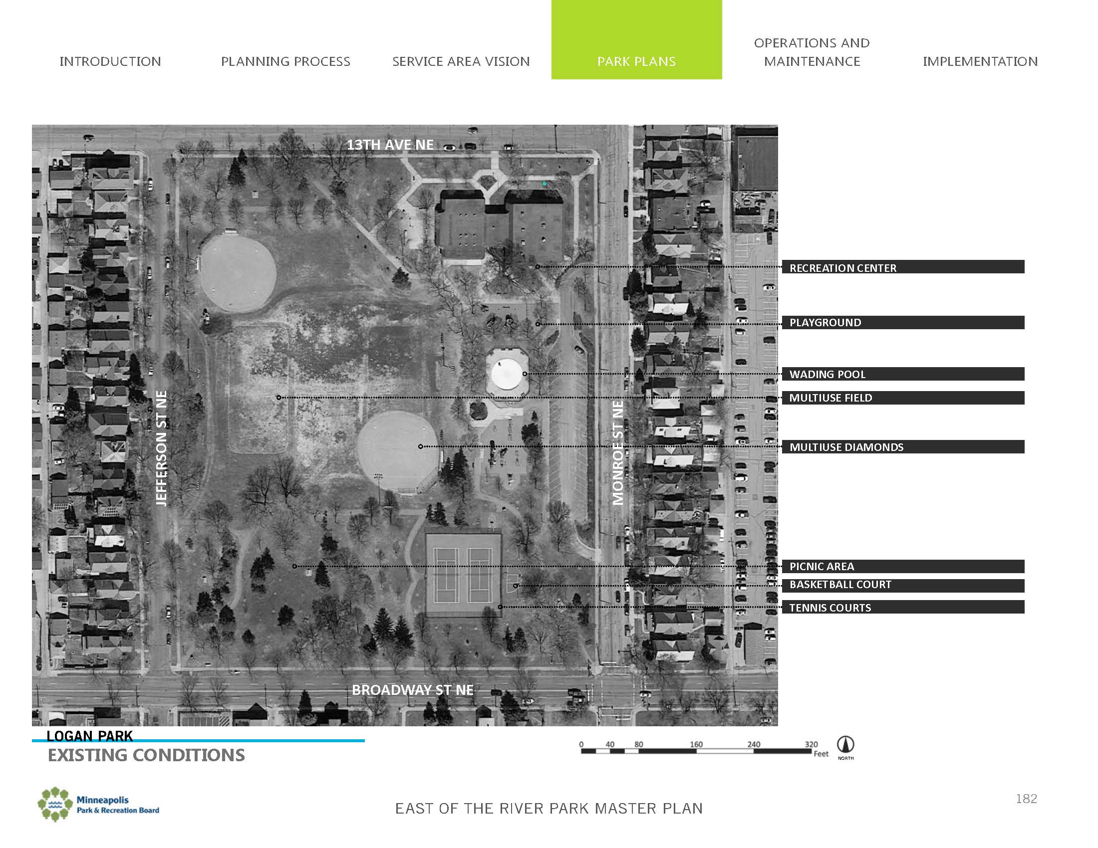 Logan Park in its current conditions.