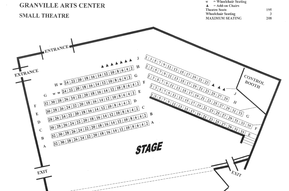 Small Theatre Seating Chart