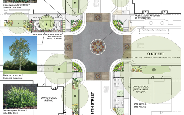 Rendering of Proposed O Street Improvements
