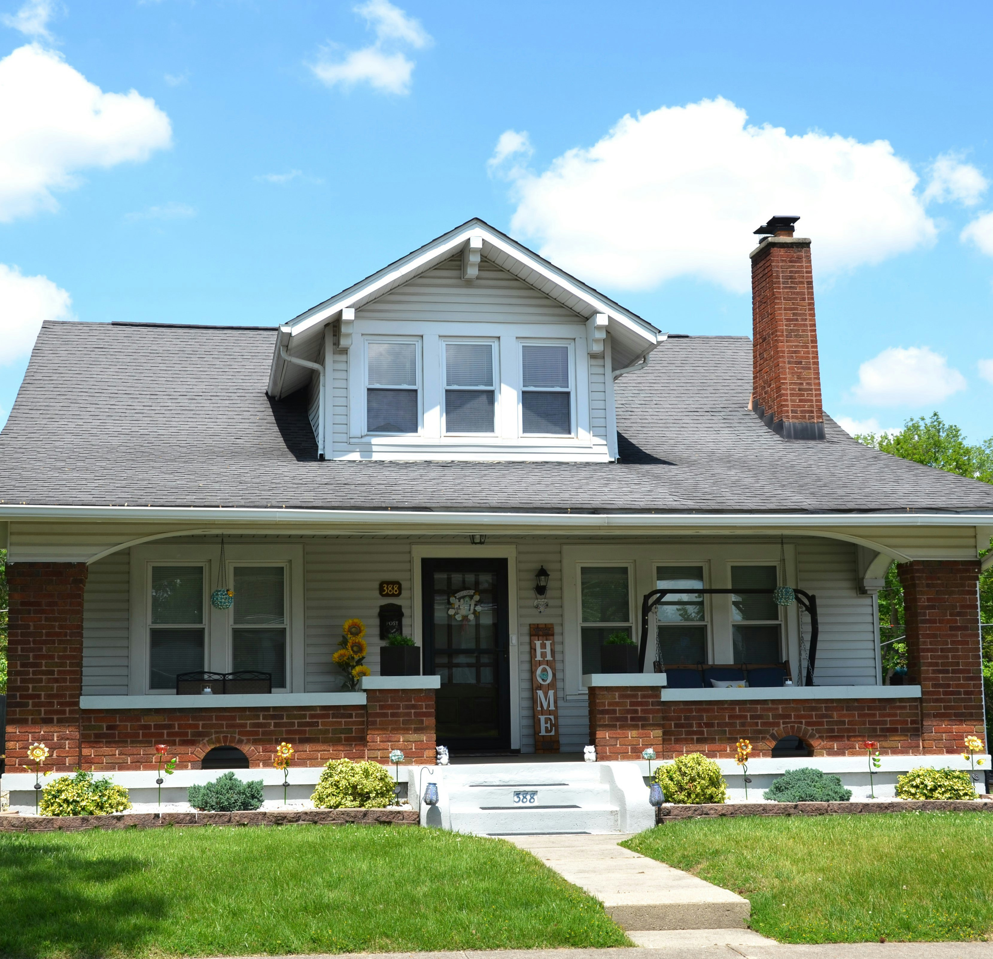 A single-family home in the suburbs.