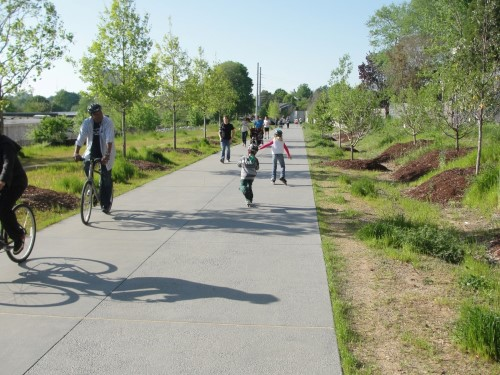  Multi-use trails – paved trails shared by bikes and pedestrians 
