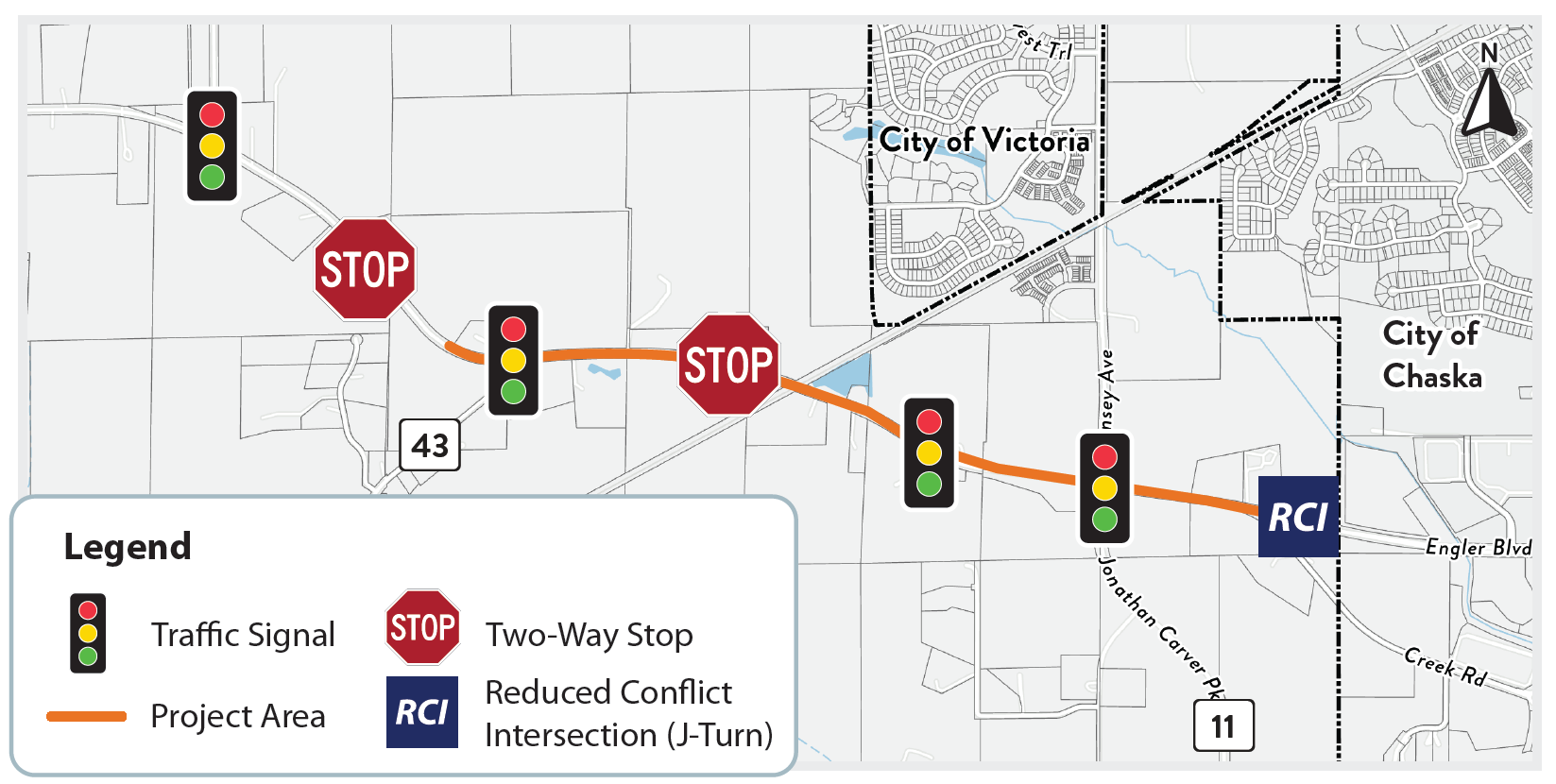 Signalized Corridor Alternative Map