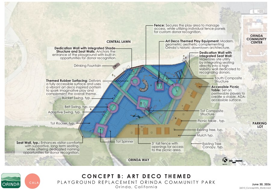 <span style="color: #0000ff;"><strong>CONCEPT B: ART DECO THEMED- Plan View <span style="color: #ff00ff;"><a href="https://www.cityoforinda.gov/DocumentCenter/View/6244/ConceptB_Plan" rel="nofollow" style="color: #ff00ff;" target="_blank">(Larger Image)</a></span></strong></span>