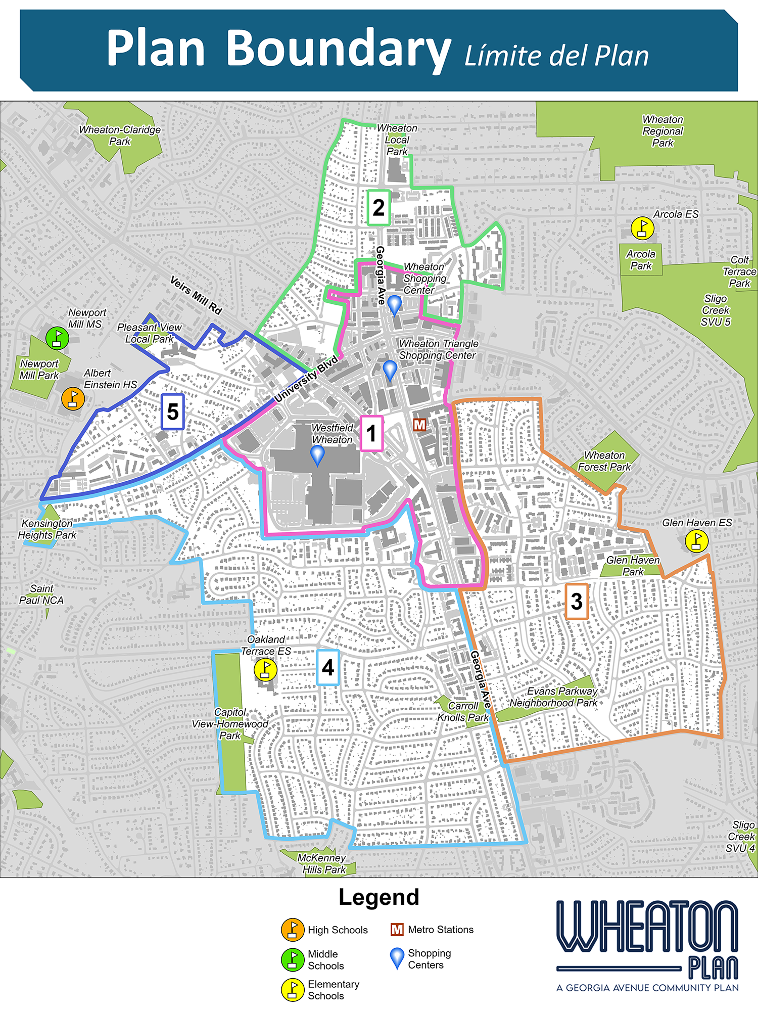 map of areas described in multiple choice