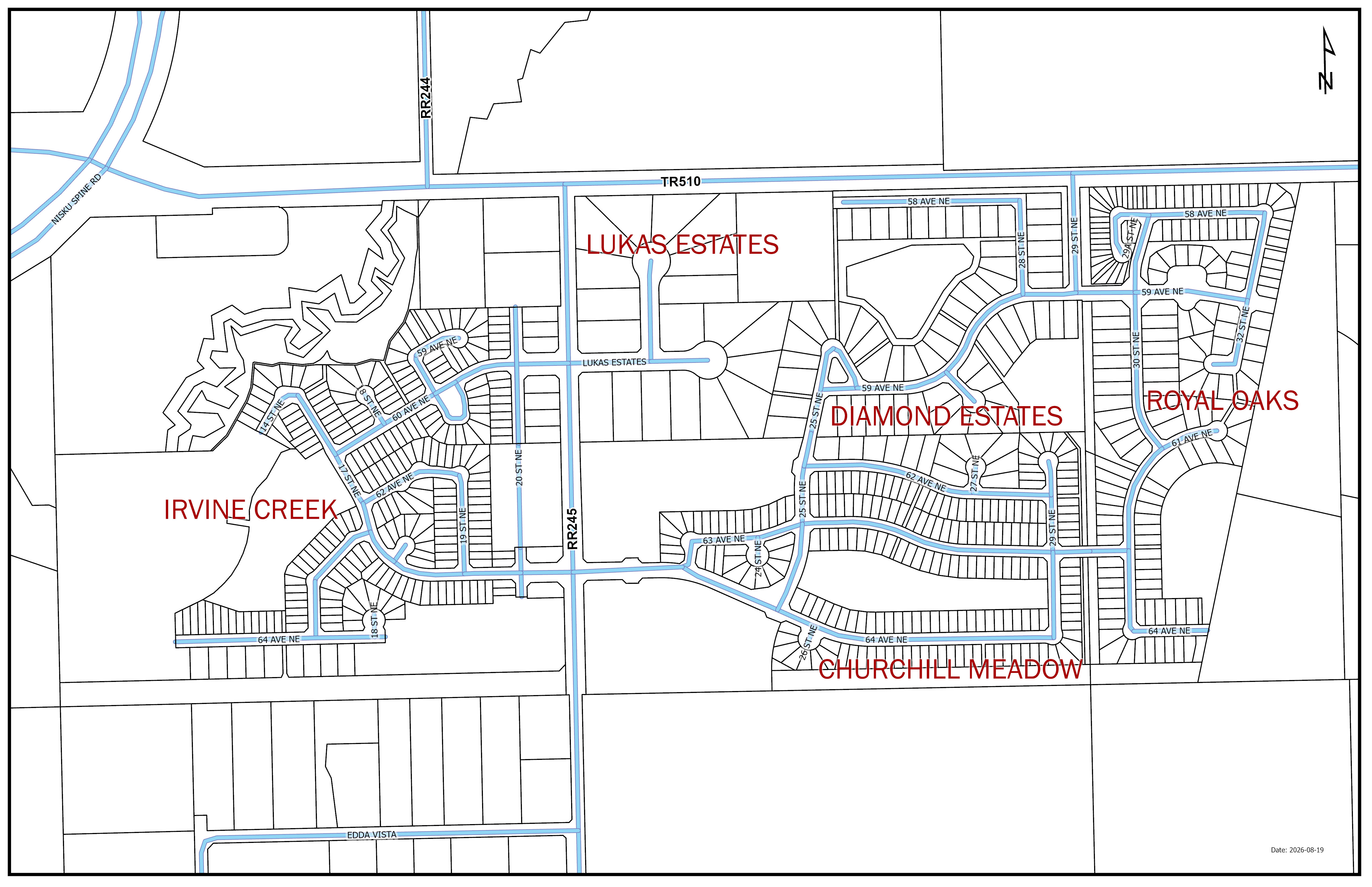 East Vistas map