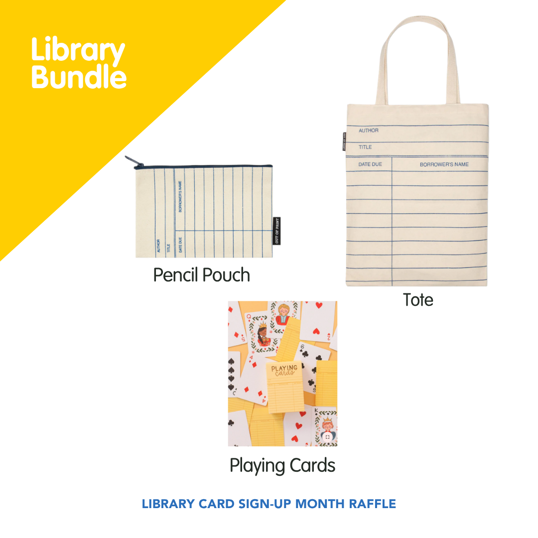 Tote, pencil pouch, playing cards 