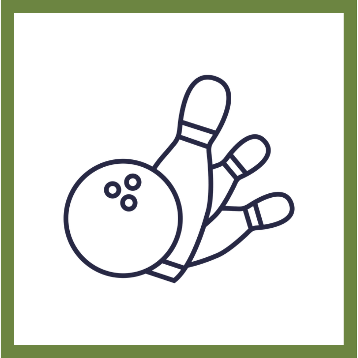 Bowling Pins and ball