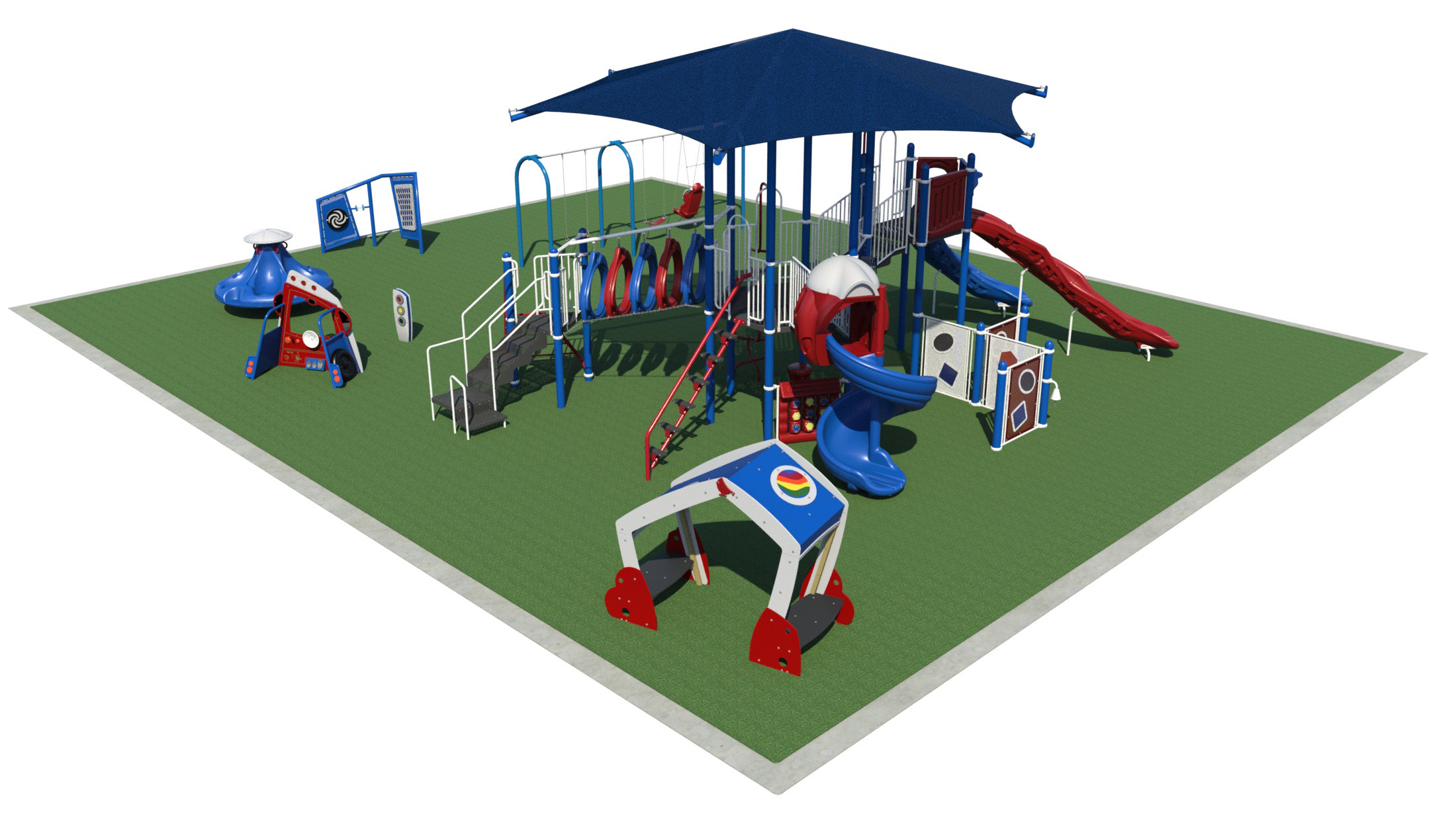 Red, White, and Blue Playground