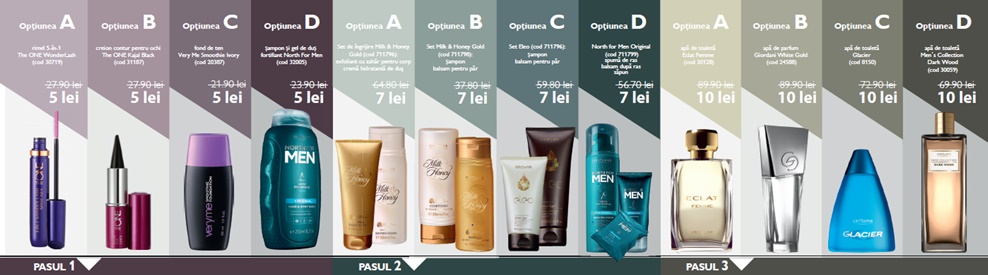 PREMII DE BUN-VENIT! <br>&Icirc;n primele 3 campanii de activitate, primești, pe r&acirc;nd, produsele de mai jos, la preţuri simbolice! Și apoi alte premii&nbsp;:)