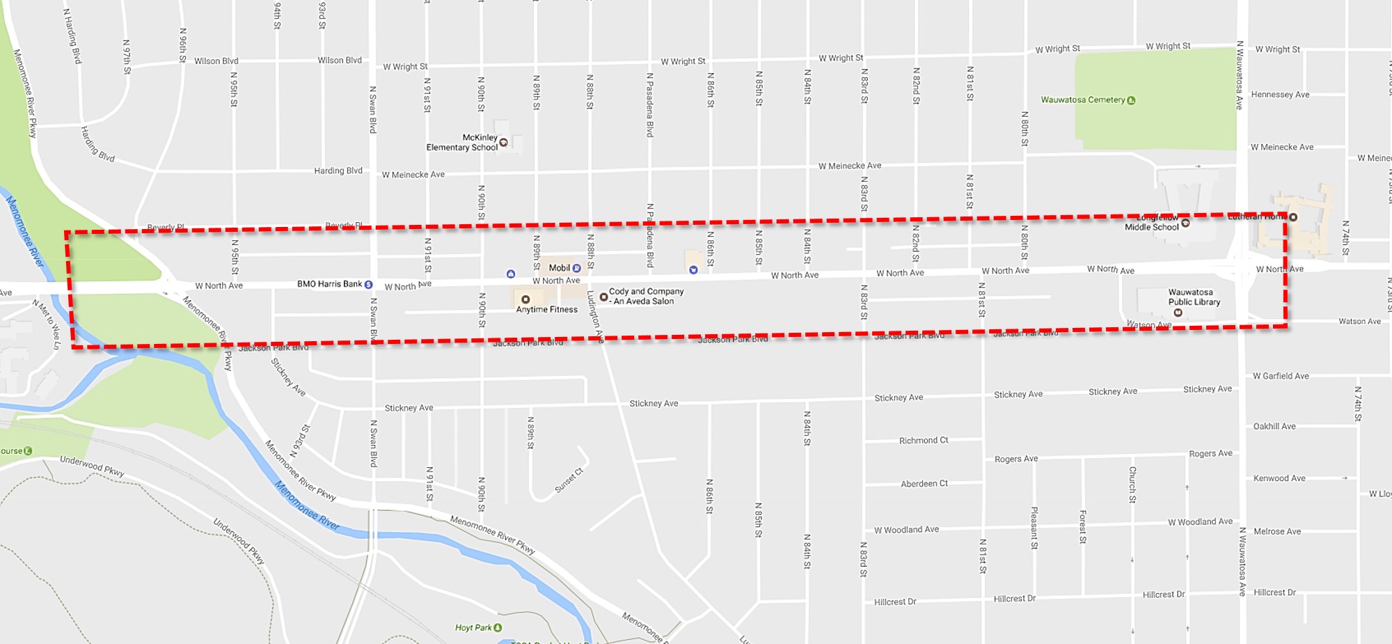 MidTown Tosa Commercial District Study Area